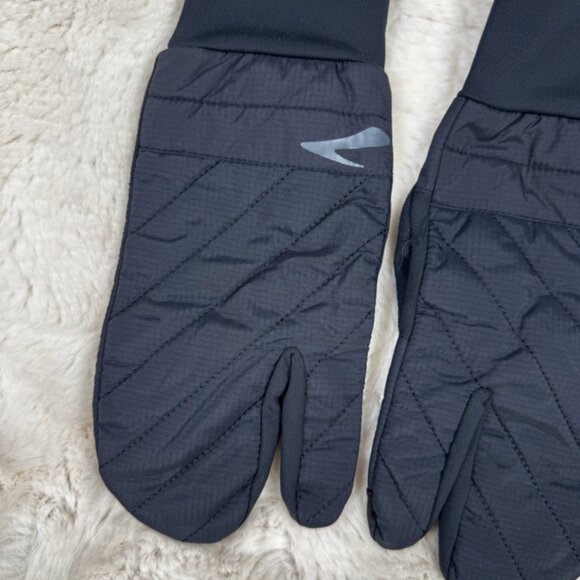 Brooks Shield Lobster Running Exercise Gloves Unisex Black Size Medium - Picture 2 of 10